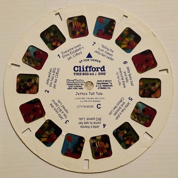 VINTAGE Clifford The Big Red Dog View Master Reels Lot of 3 - Picture 4 of 5